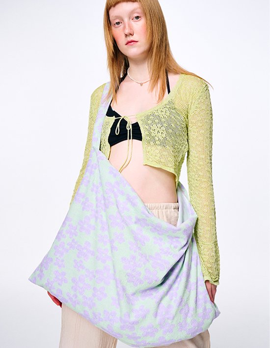 [두마딴] 플라워 비치타올 민트