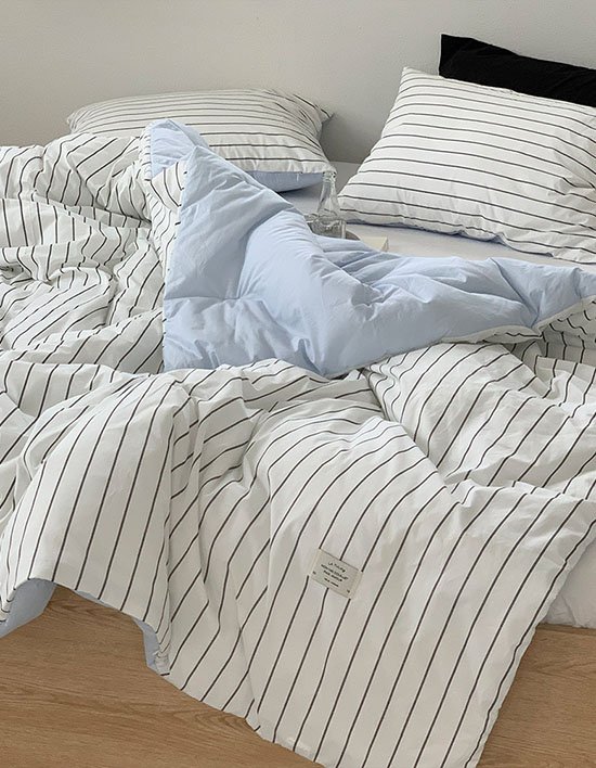 [라튤립] 피크닉 순면 사계절용 무봉제 차렵이불세트(이불+베개커버) 4종 (택1)