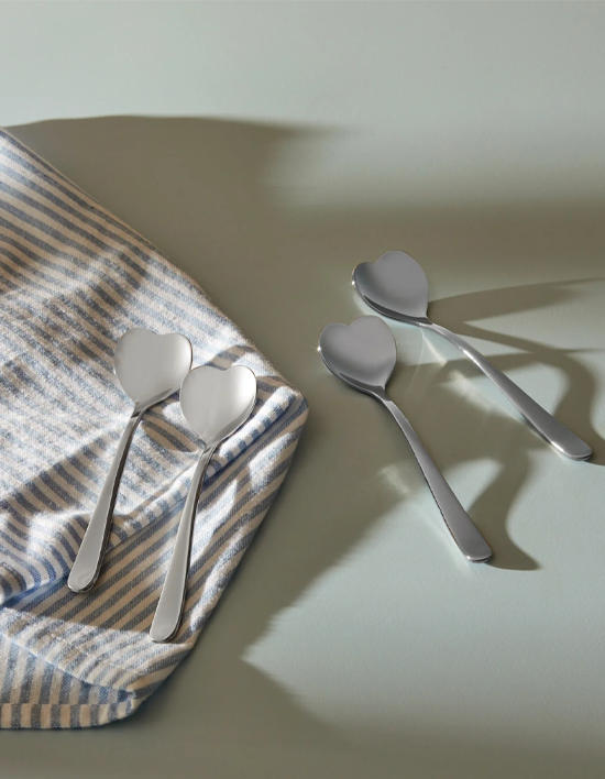 [알레시] 러브 티스푼 세트 4P (단품)