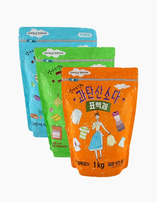 [엄마의선택] 천연 세제 1kg 3종 (택1)