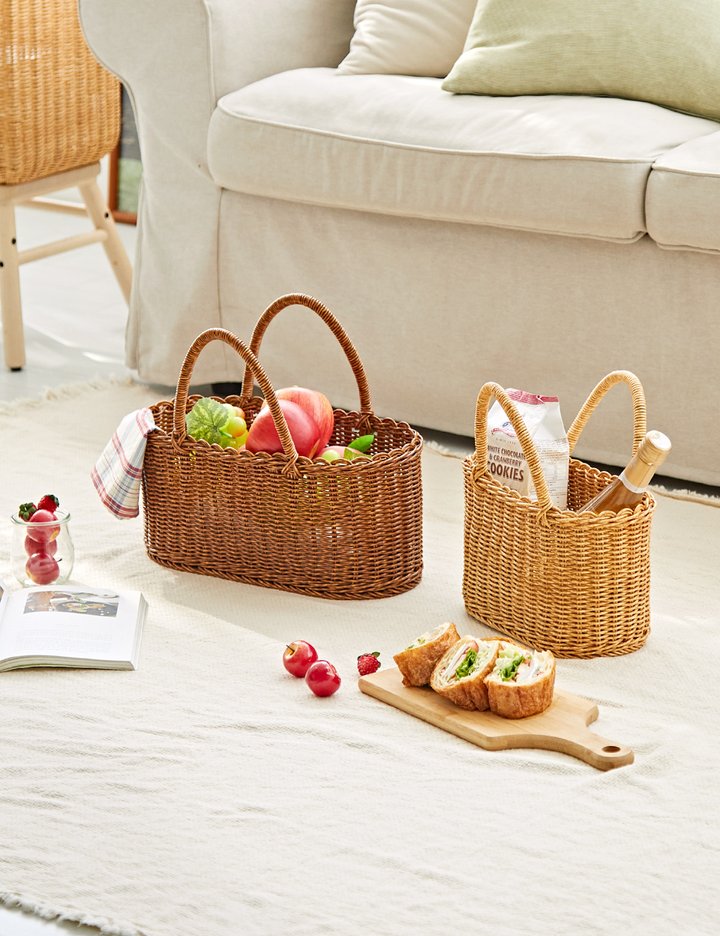 [하우스레시피] PP라탄 피크닉 바스켓 S/L  4종 (택1)