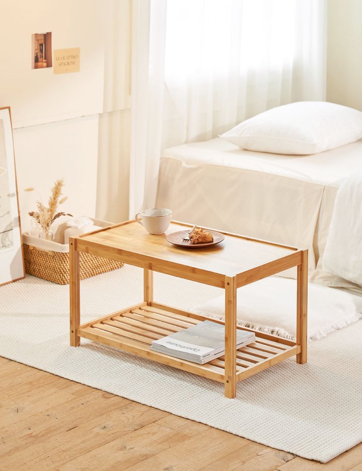 [하우스레시피] 뱀부 와이드 협탁