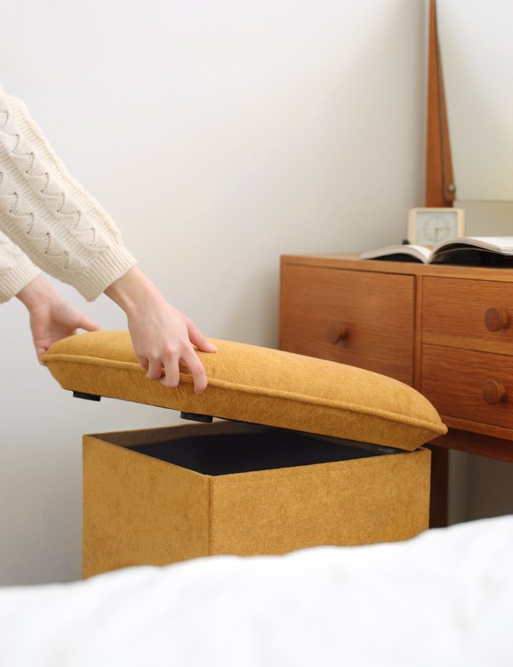 [하우스레시피] 포그니 투웨이 수납스툴 1P/2P (택1)