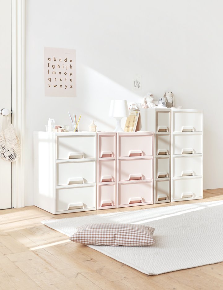 [하우스레시피] 소프트 이동식 서랍장 슬림형/기본형 3color