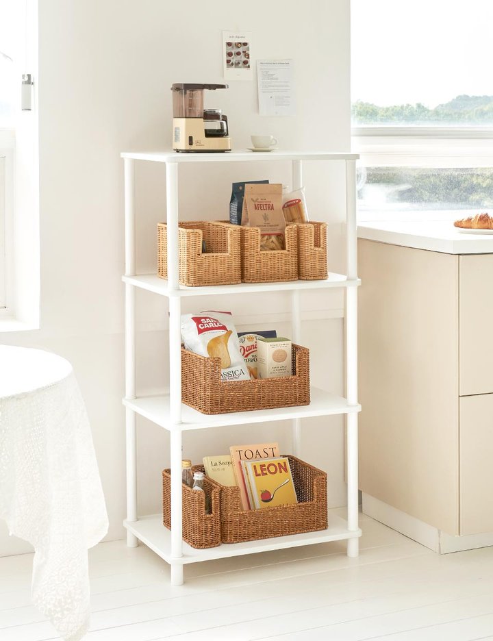 [하우스레시피] PP라탄 팬트리 바스켓 S/M/L 2color 6종 (택1)