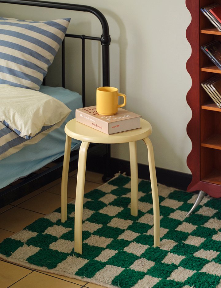 [하우스레시피] 미트라 철제 스툴 4color 1P/2P 8종 (택1)