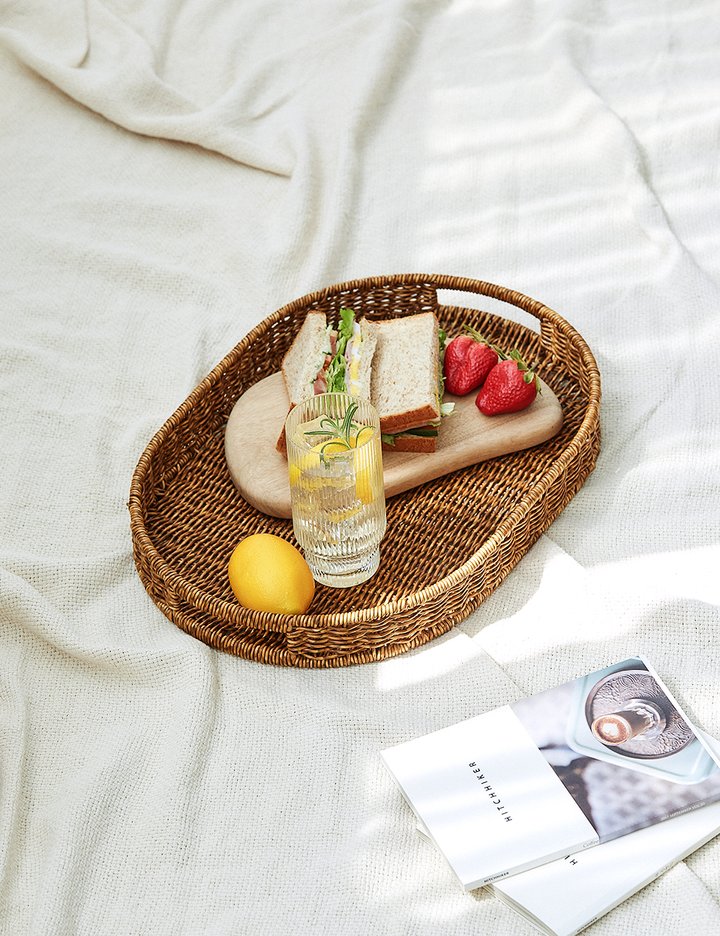 [하우스레시피] PP라탄 타원형 트레이 3종 (택1)