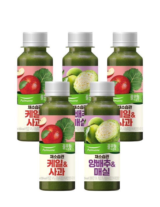 [매일배송 주5회x4주] 풀무원녹즙 케일사과&양배추매실 외 3종 (월-금/20병)