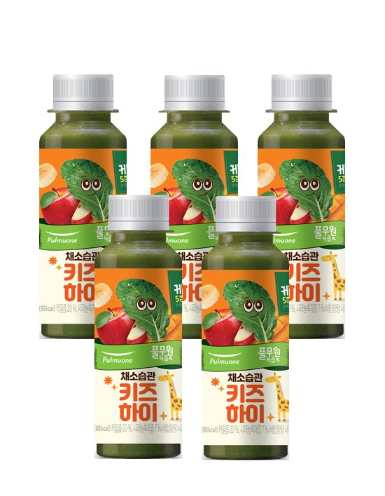 [매일배송 주5회x4주] 풀무원녹즙 케일&사과 130ml 외 4종 (월-금/20병)