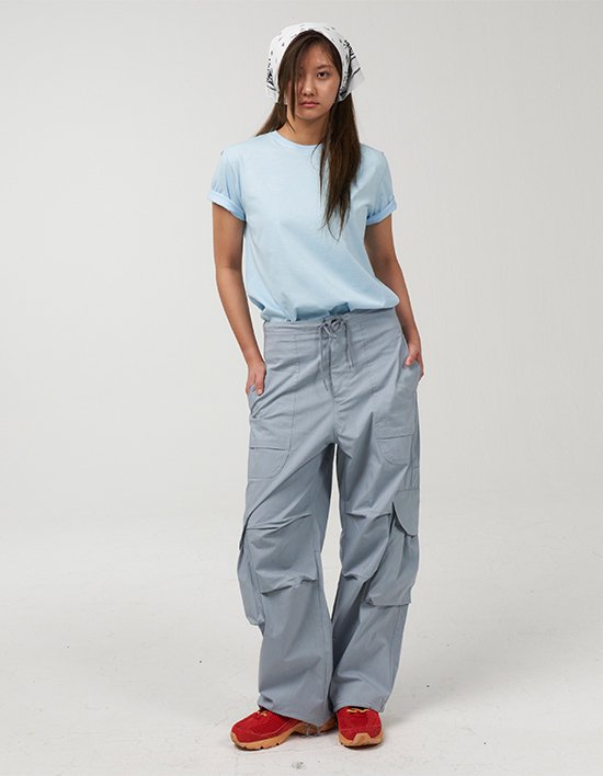[SAAI] 빅 포켓 카고 팬츠 스카이블루