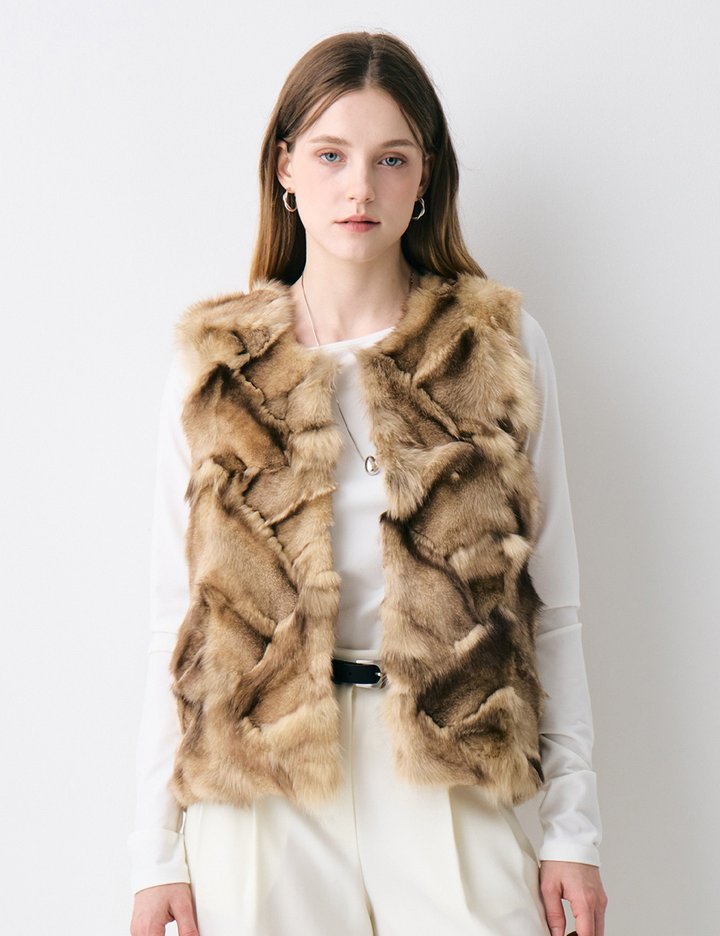 [로르서울]폭스퍼 부클 콤비 베스트_KSVS250702