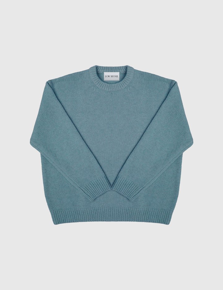 [로르서울]에어울 클래식 라운드넥 니트_CBKT250706