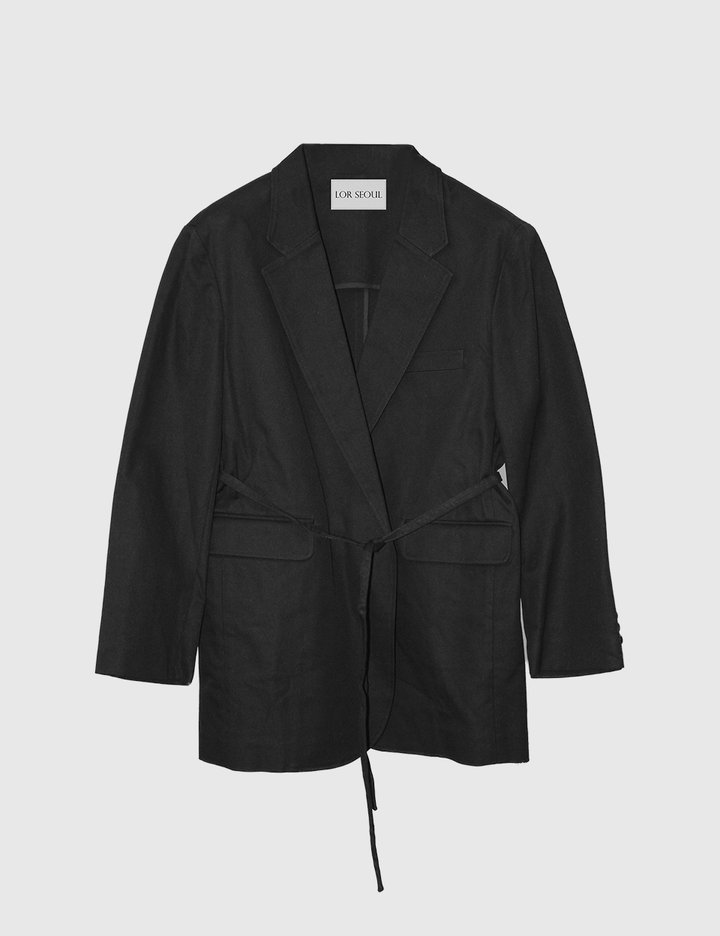 [로르서울]랩 스타일 코튼 100 하프자켓_CBJK250701