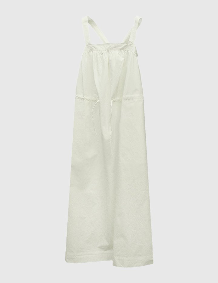 [로르서울]슬리브리스 코튼 스트링 롱드레스_CBOP250703