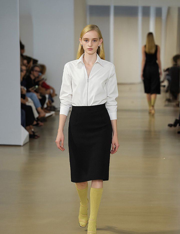 [로르서울]모던 트위드 스커트_FVSK250902