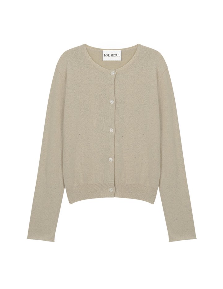 [로르서울]베이직 라쿤울 버튼업 가디건_GICD250602