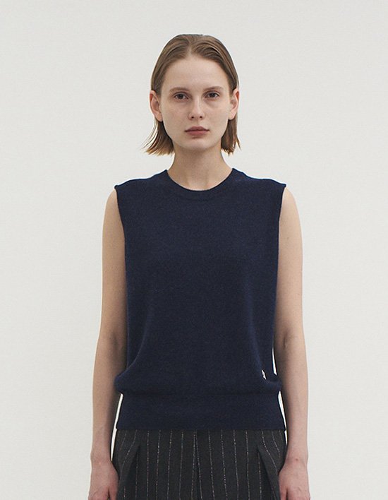 [소에타에르]캐시미어100% 에비 나시 니트 탑 _SKN241001