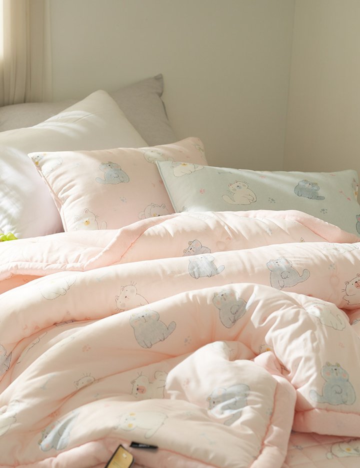 [샤이닝홈] 아밍 콩이 모달 간절기 차렵이불 S 단품&세트 2컬러 6종 (택1)