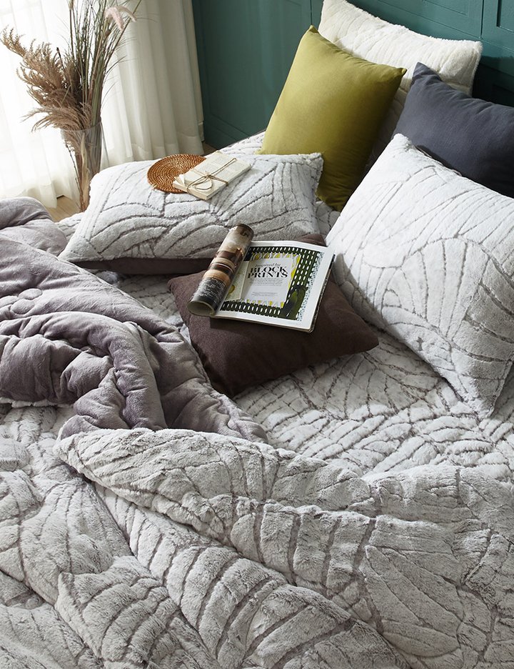 [샤이닝홈] 샤르르 로하스 라셀 극세사 차렵이불 퀸(Q) 200x230 3종 (택1)