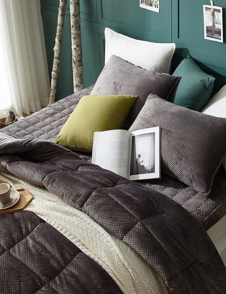 [샤이닝홈] 샤르르 베르디 극세사 차렵이불 퀸 200x230 4종 (택1)