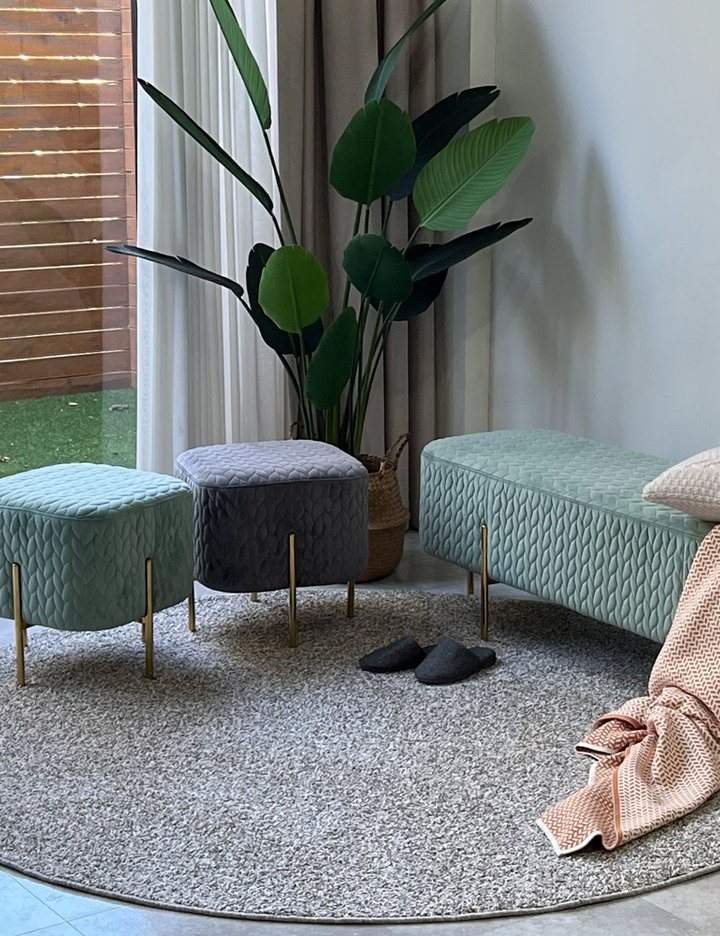 [샤이닝홈] 꼬모러그 컴프리 원형 침실 프리미엄 먼지없는  거실카페트 14종 (택1)