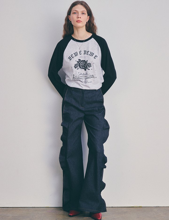 [듀이듀이] 프릴 팬츠_네이비