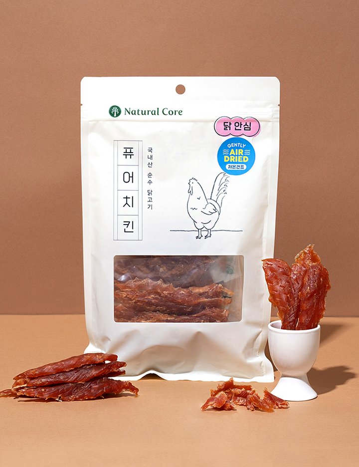 [네츄럴코어] DOG 퓨어치킨 닭안심 160g (단품)