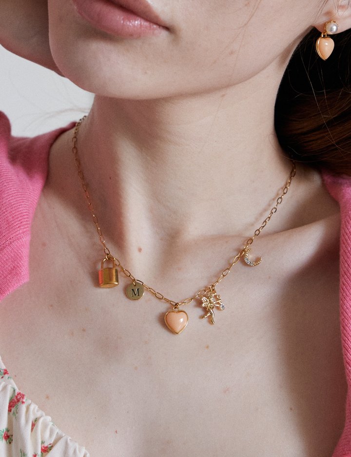 [메리모티브] 베리어스 팬던트 골드 체인 목걸이