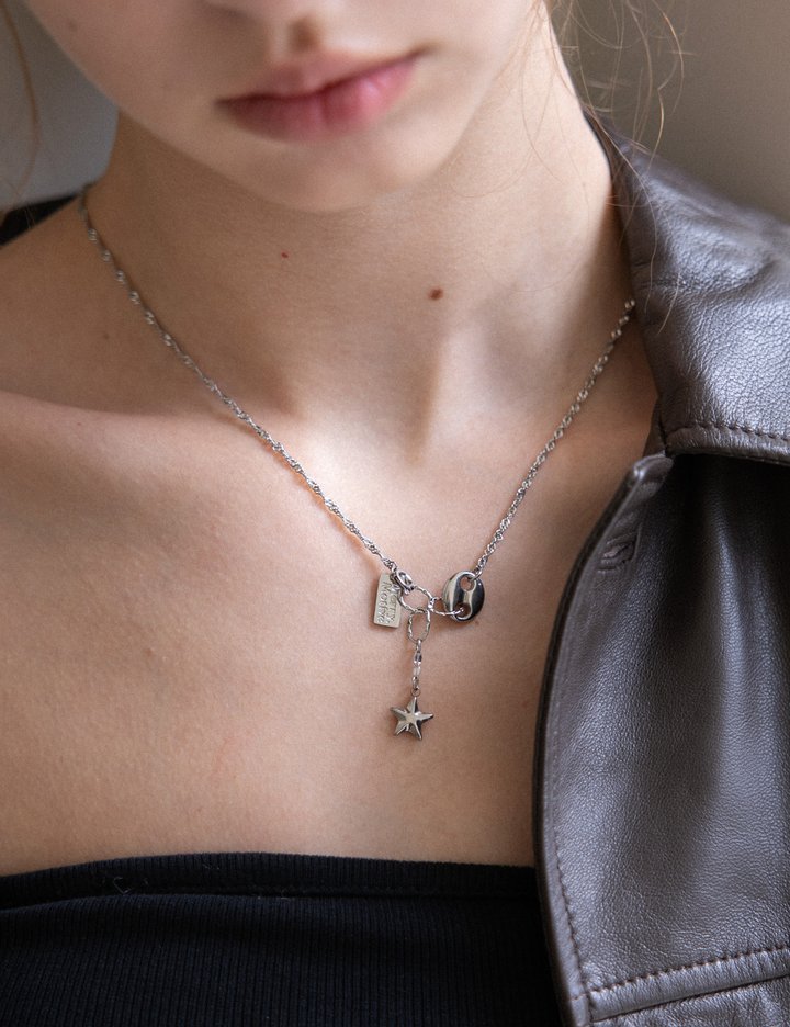 [메리모티브] 드롭 스타 포인트 체인 목걸이 (Free)