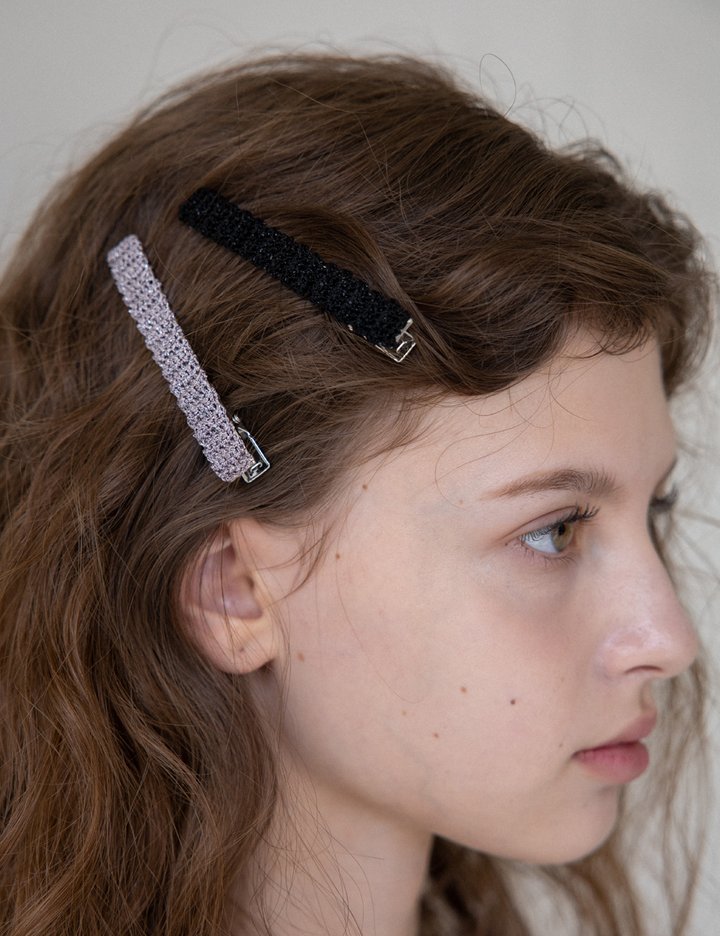 [메리모티브] 글리밍 크로셰 니트 헤어핀 (3종)