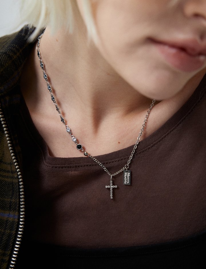 [메리모티브] 홀리 위시 믹스 체인 목걸이 (단품)