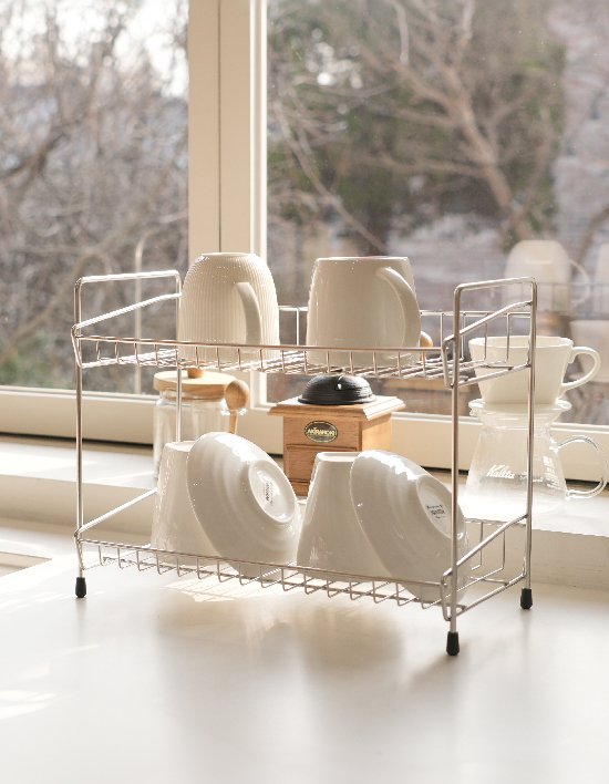 [주부디자인] 올스텐 와이드2단선반 (단일품목)