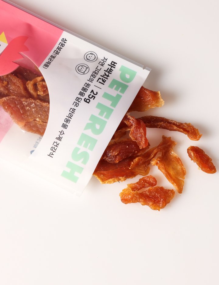 [펫프레시] 바싹치킨 25g 10개 (바싹치킨 10개)