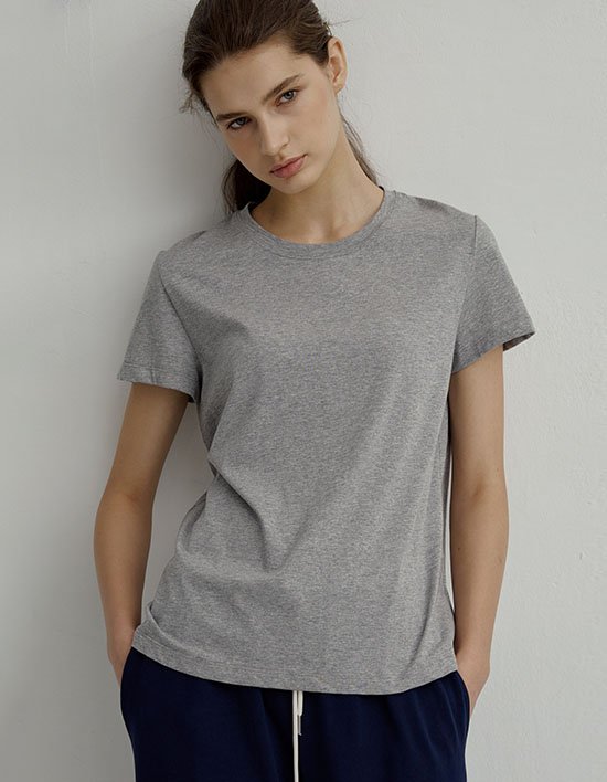 [em] E01 베이직 티셔츠_멜란지 그레이