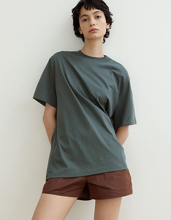 [em] E02 유니섹스 티셔츠_그린