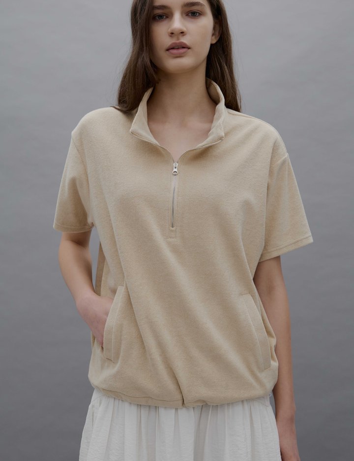 [monttotto] 테리 하프 집업 (택1)