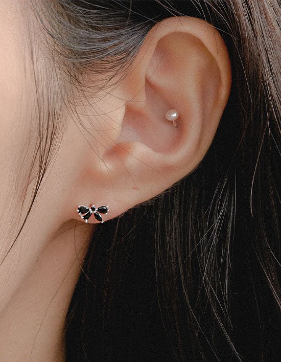 [겟미블링] 리본 버터플라이 귀걸이