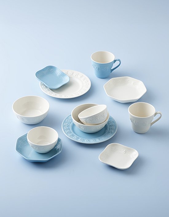 [웨지우드] 페스티비티 2인 홈세트 12p (아이보리/블루) (단품)