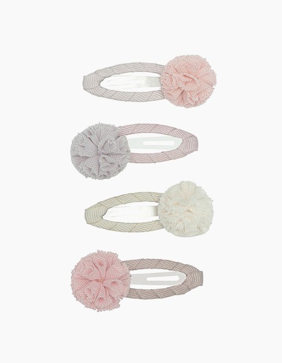 [미미앤룰라] 폼폼 튤립 헤어핀 세트 (4SET)