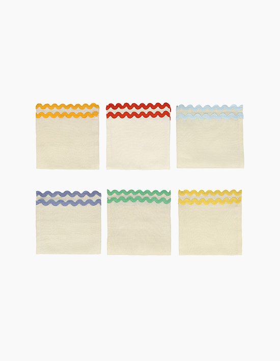[메리메리] 컬러 패브릭 냅킨 (6Set)