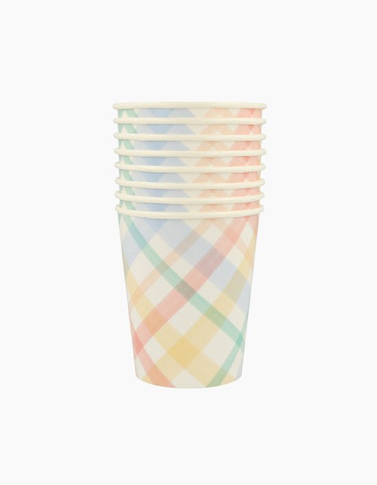[메리메리] 스프링 플레이드 종이컵 (8set)