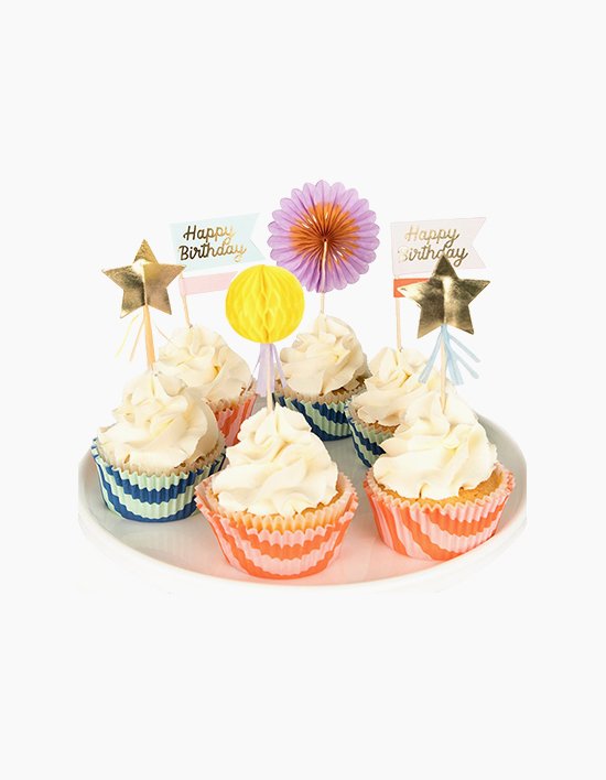 [메리메리] 스트라이프 파티 컵케익 키트 (24Set)