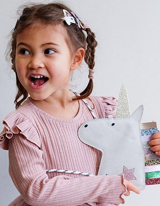 [미미앤룰라] 유니콘 미니 크로스백