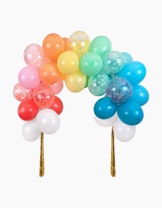 [메리메리] 레인보우 아치 풍선 세트 - 풍선 40개입