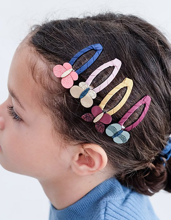 [미미앤룰라] 블루 버터플라이 헤어핀 세트