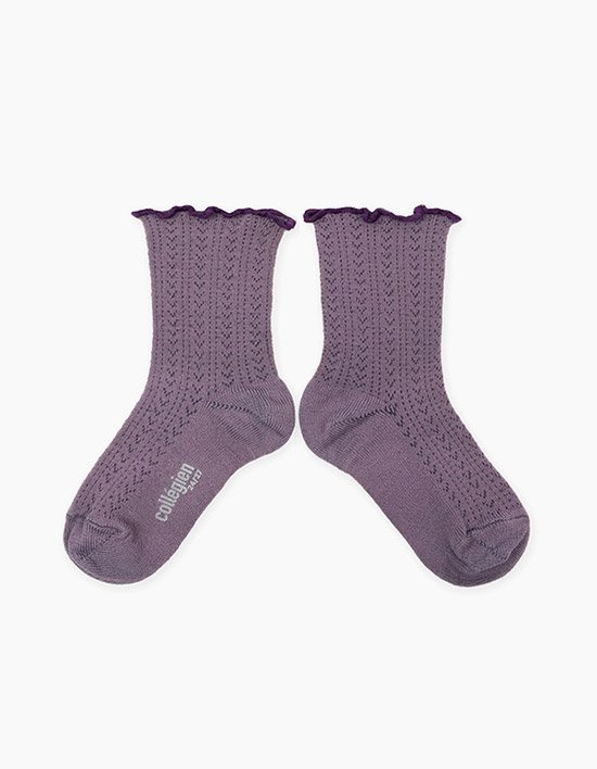 [꼴레지앙] 앙브르 러플 유아동 양말 - 퍼플