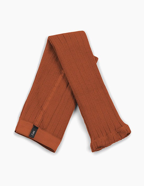 [꼴레지앙] 막센 코튼 골지 유아동 타이즈 - 레드브라운