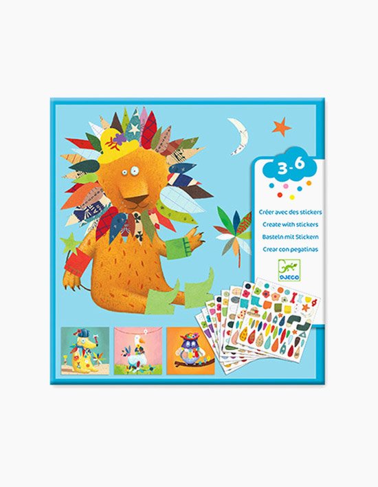 [드제코] 콜라주 스티커 동물 꾸미기