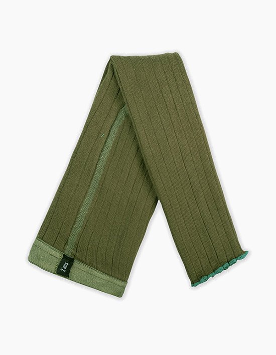 [꼴레지앙] 세브린 코튼 골지 유아동 타이즈 - 올리브