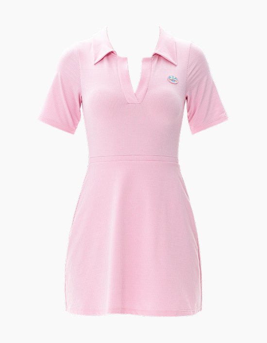 [쿠아비노] 달의 아이 핑크 원피스 반팔 치마 수영복